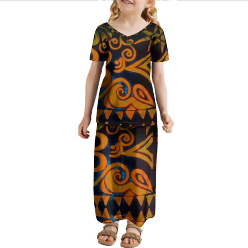 Ensemble fille art polynésien