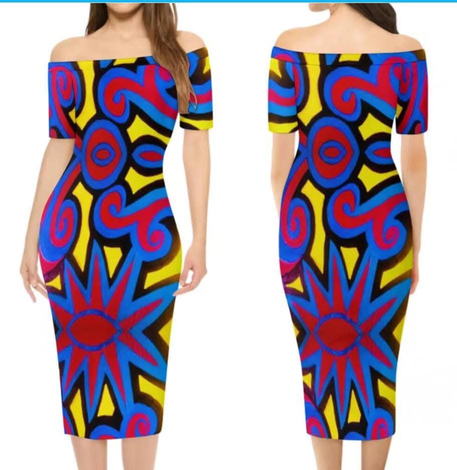 Robe courte tribal