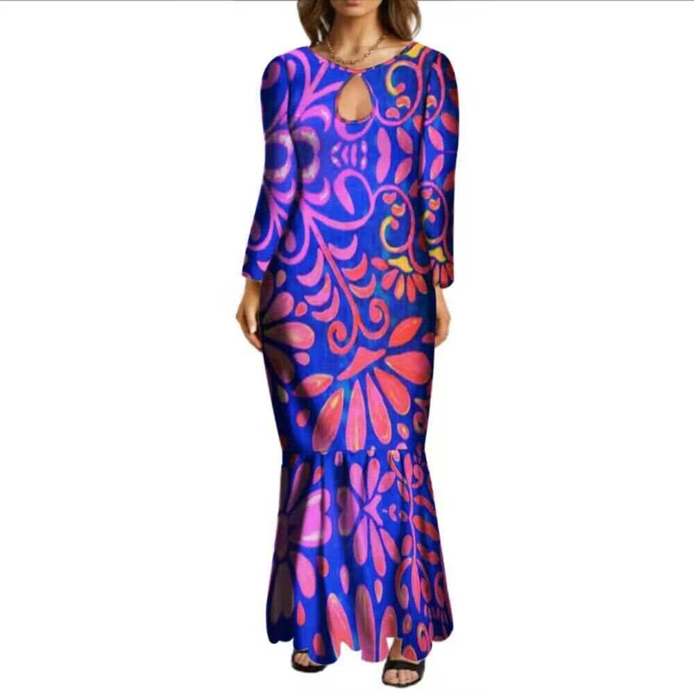 Robe longue motif tribal