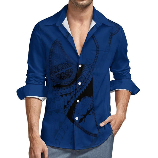 Chemise manches longues art polynésien(5)