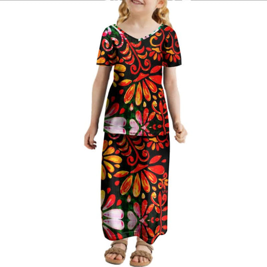 Ensemble fille art polynésien