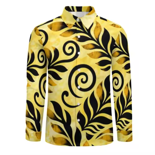 Chemise homme manches longues tribal.