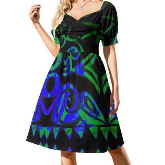 Robe courte tribal