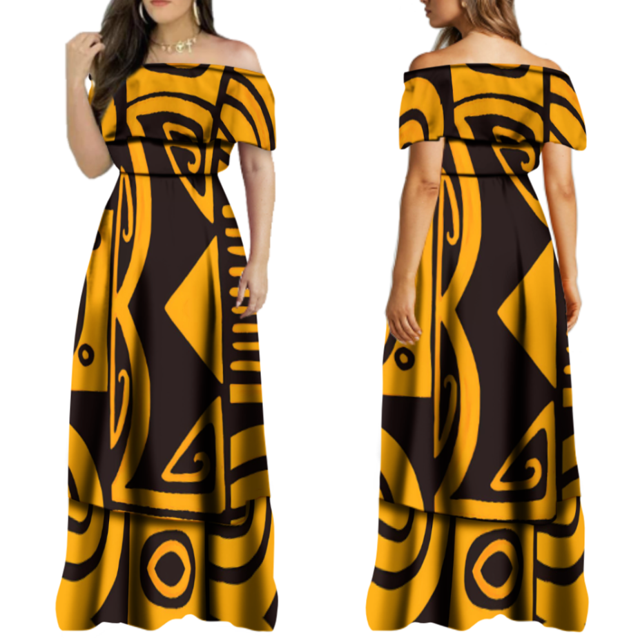 Robe longue mode tribal