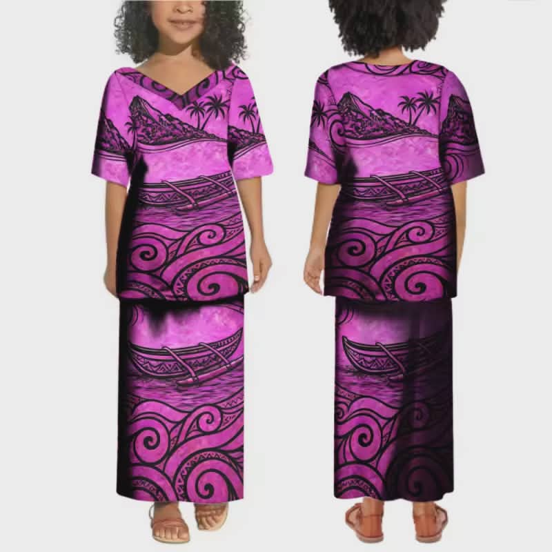 Ensemble fille tribal