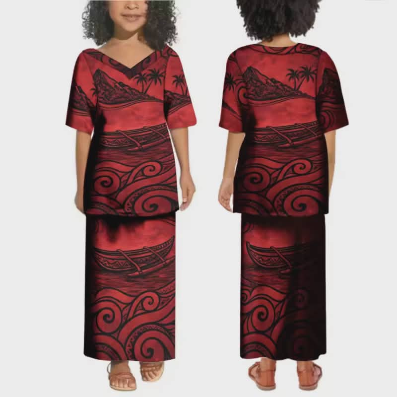 Ensemble fille tribal