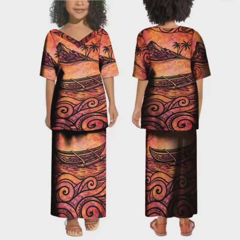 Ensemble fille tribal