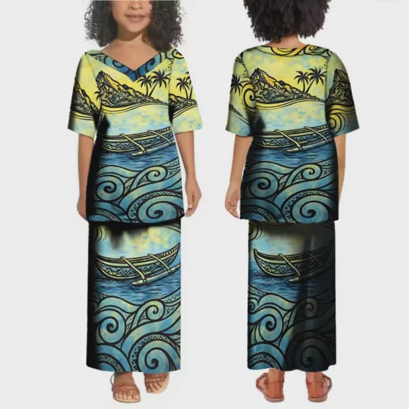 Ensemble fille tribal