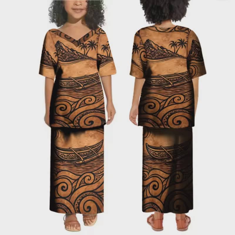 Ensemble fille tribal