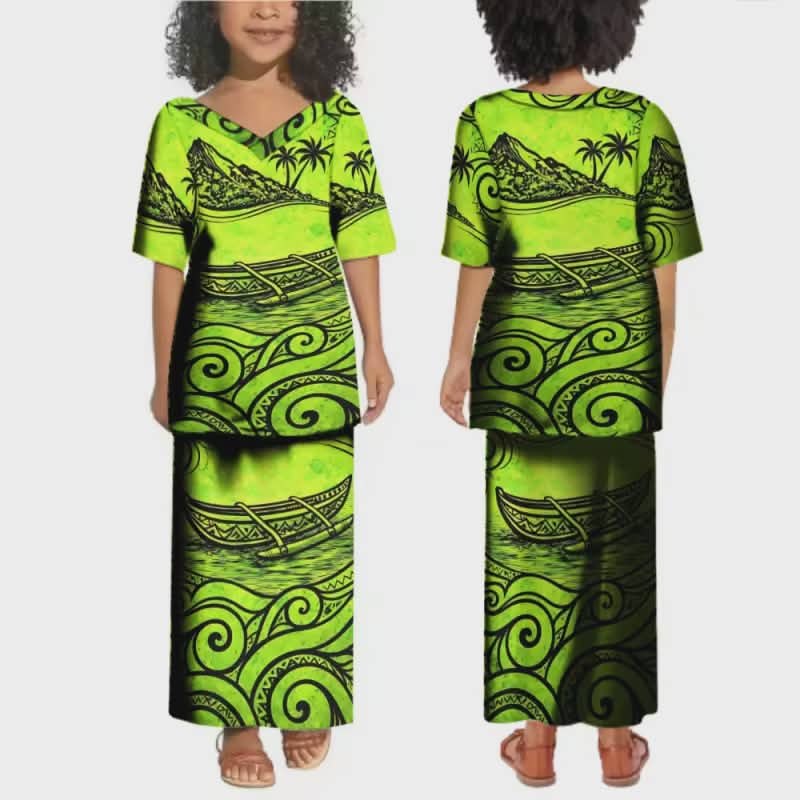 Ensemble fille tribal