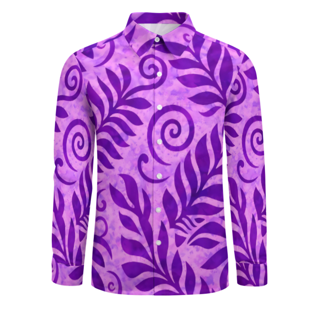 Chemise homme manches longues tribal.