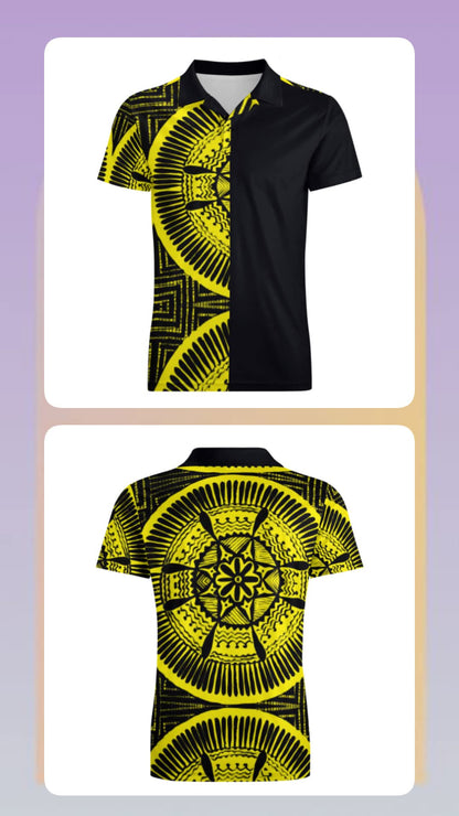 Polo homme tribal