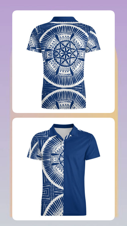 Polo homme tribal