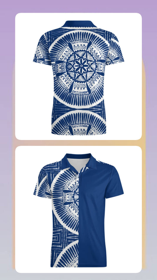 Polo homme tribal