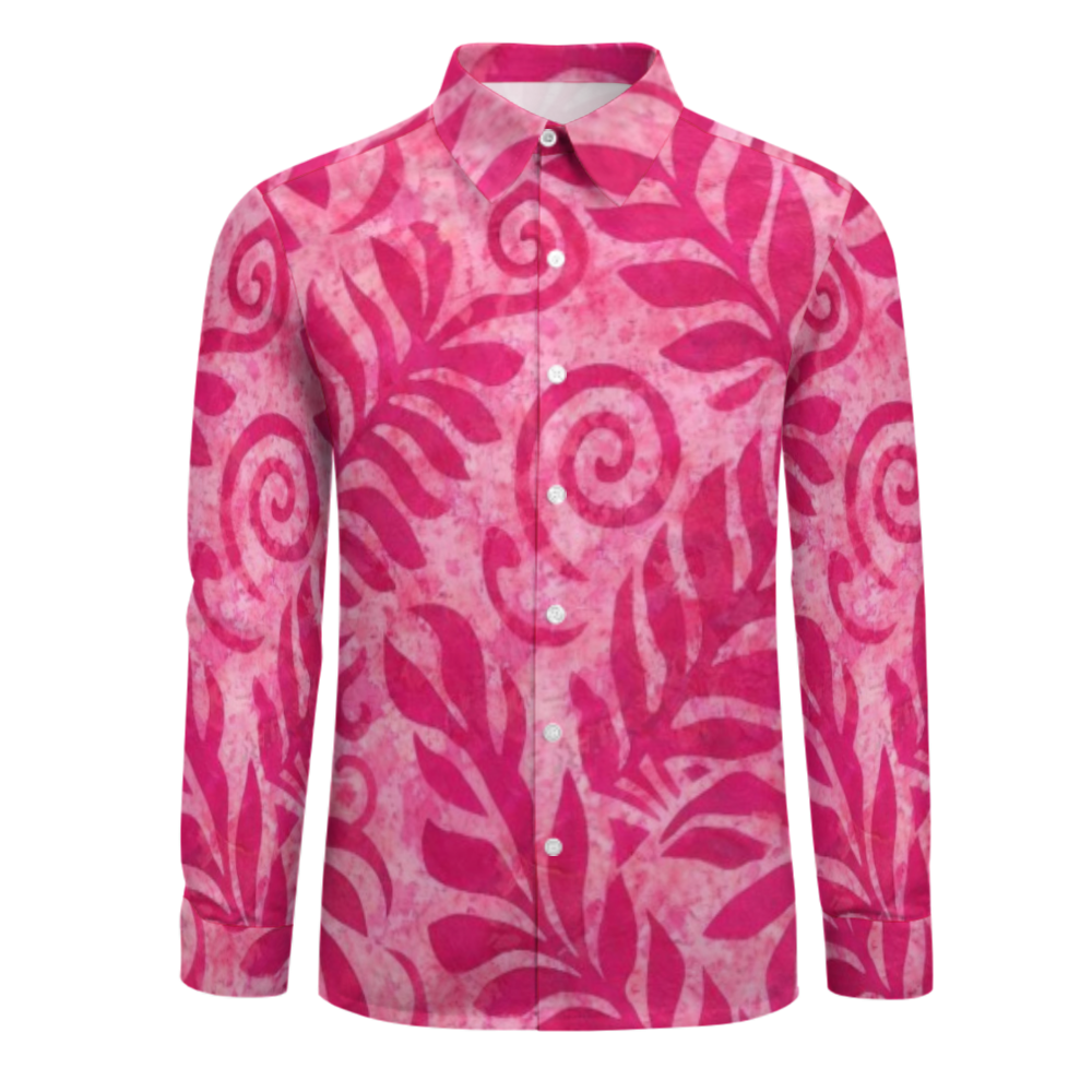 Chemise homme manches longues tribal.