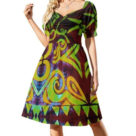 Robe courte tribal