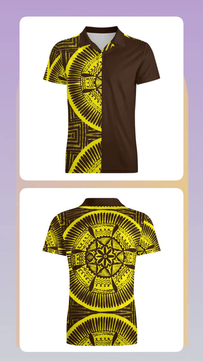 Polo homme tribal