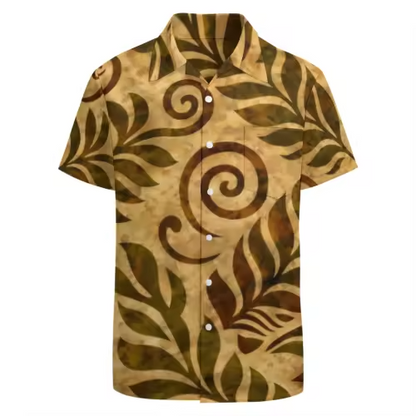 Chemise manches courtes tribal