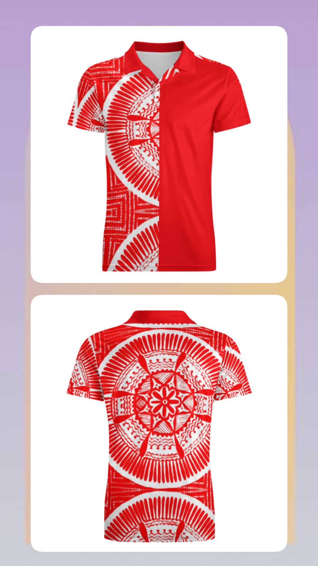 Polo homme tribal
