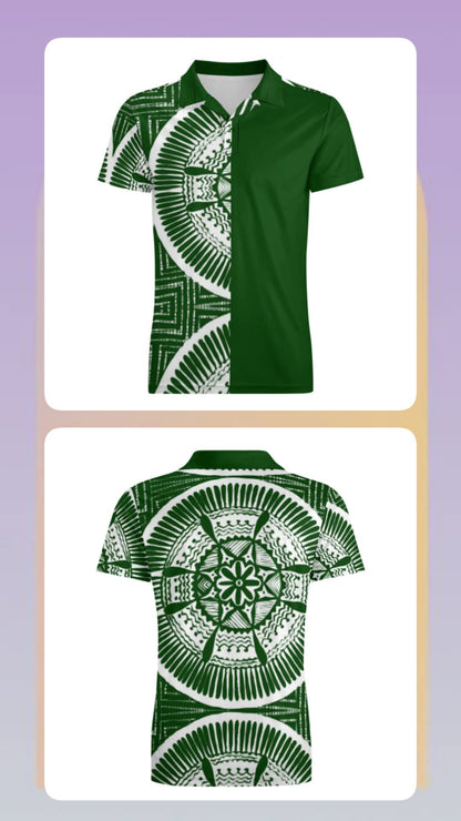 Polo homme tribal