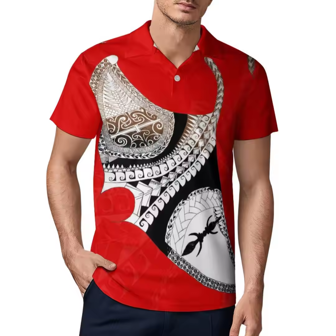 Polo homme polynésien