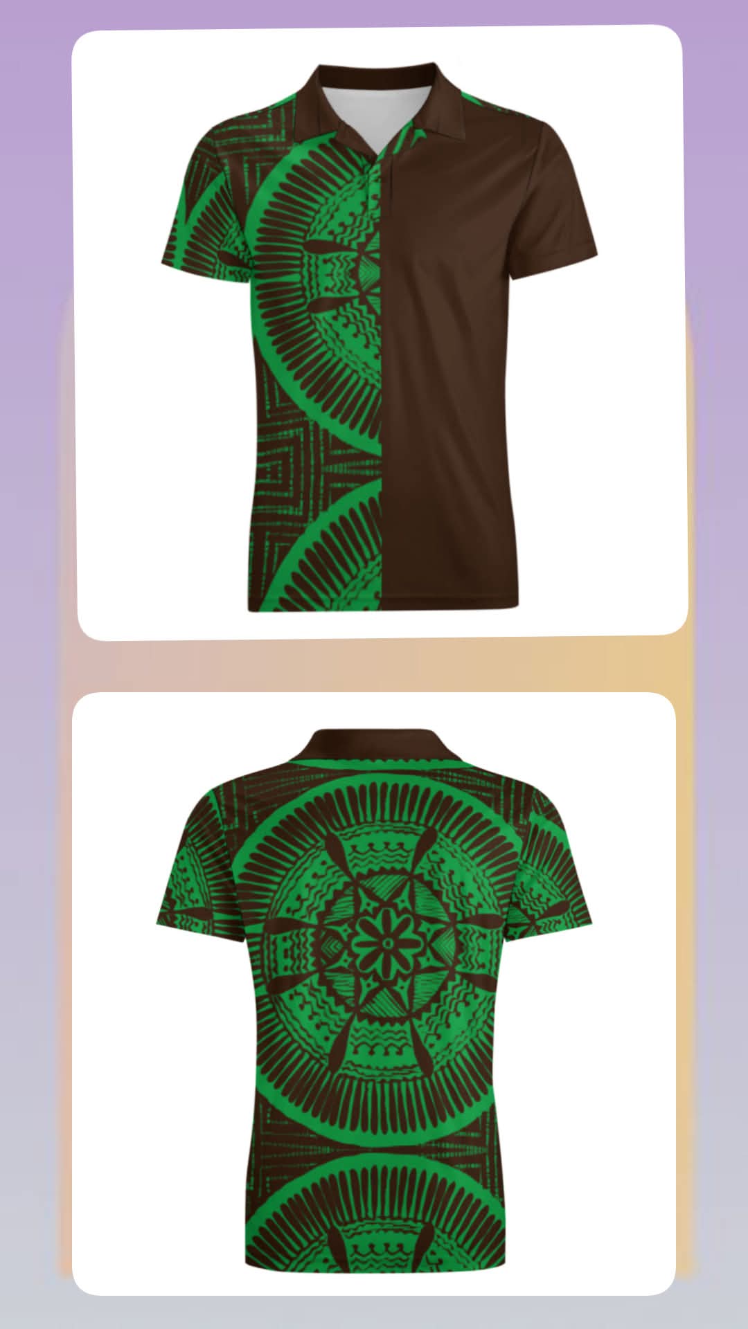 Polo homme tribal