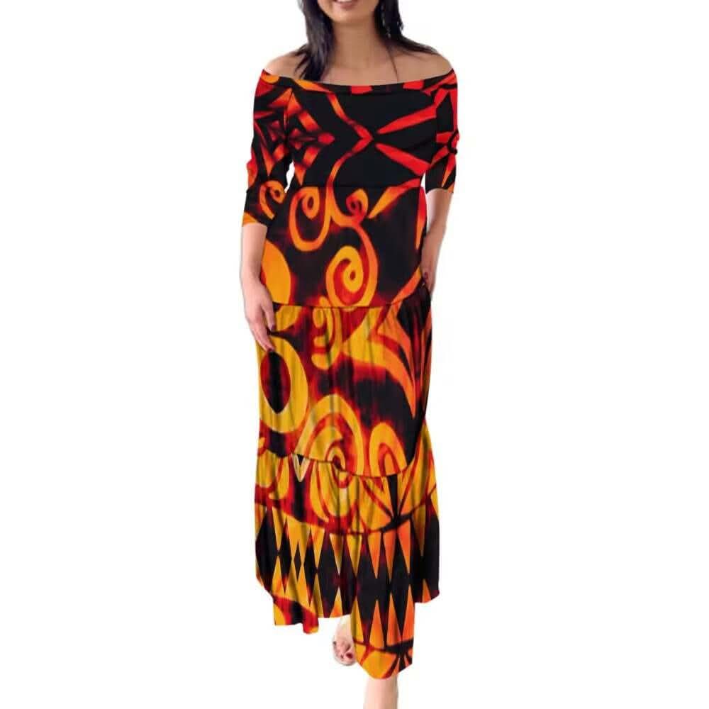 Robe longue tribal