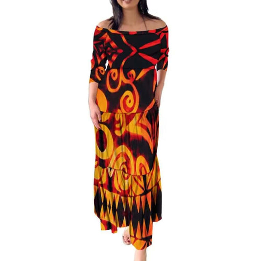 Robe longue tribal