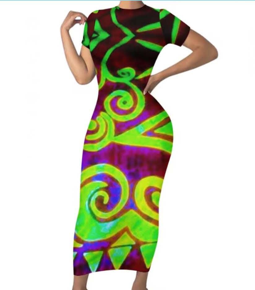 Robe longue tribal