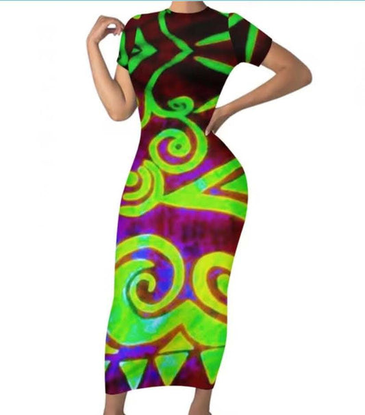 Robe longue tribal