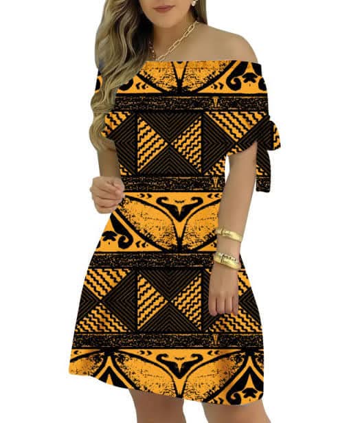 Robe courte tapa uvea