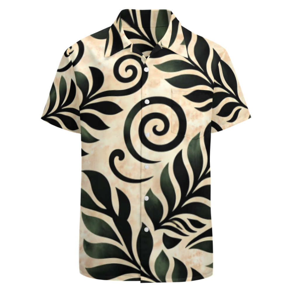 Chemise manches courtes tribal