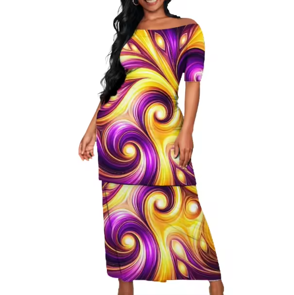 Ensemble femme motif polynésien