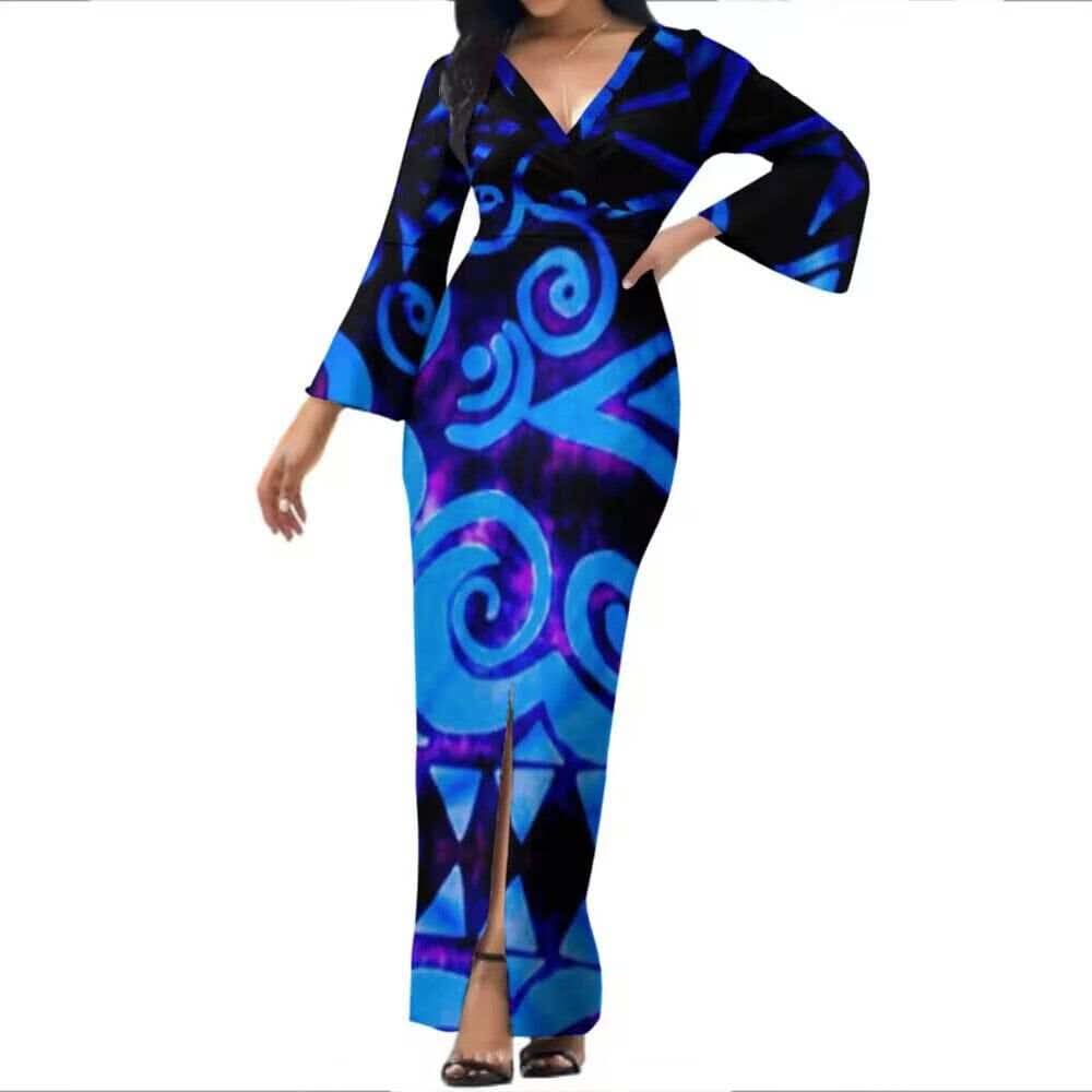 Robe longue motif tribal