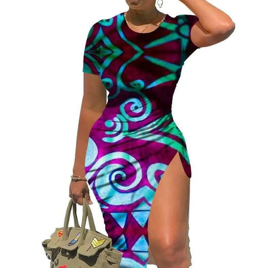 Robe courte tribal