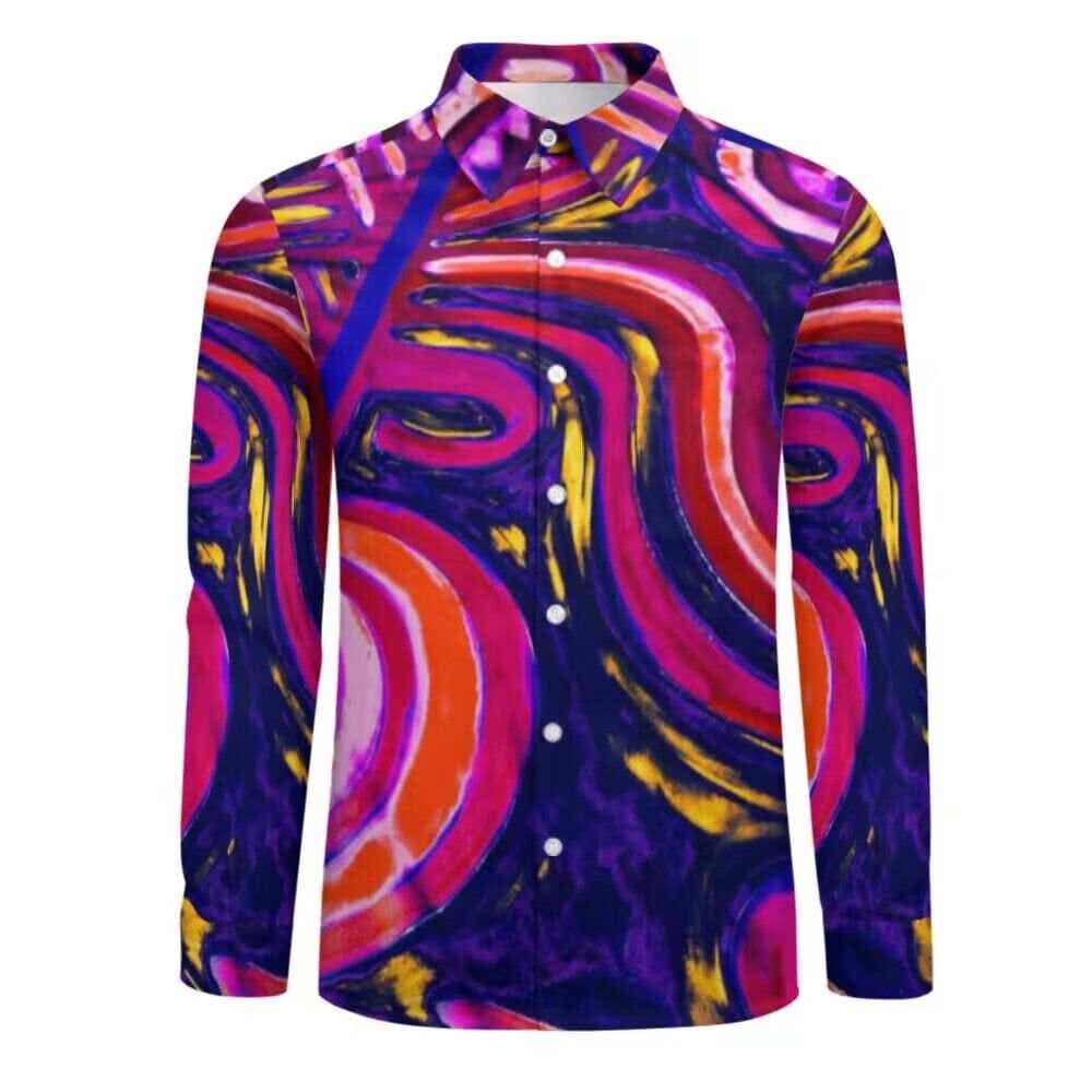 Chemise manches longues art polynésien(3)