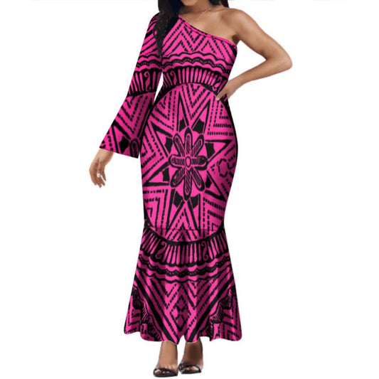 Robe longue 1 manche tapa