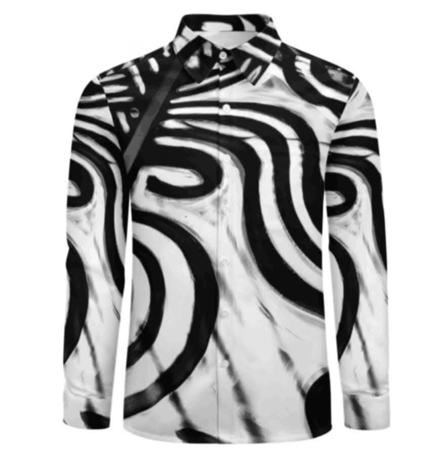 Chemise manches longues art polynésien(3)