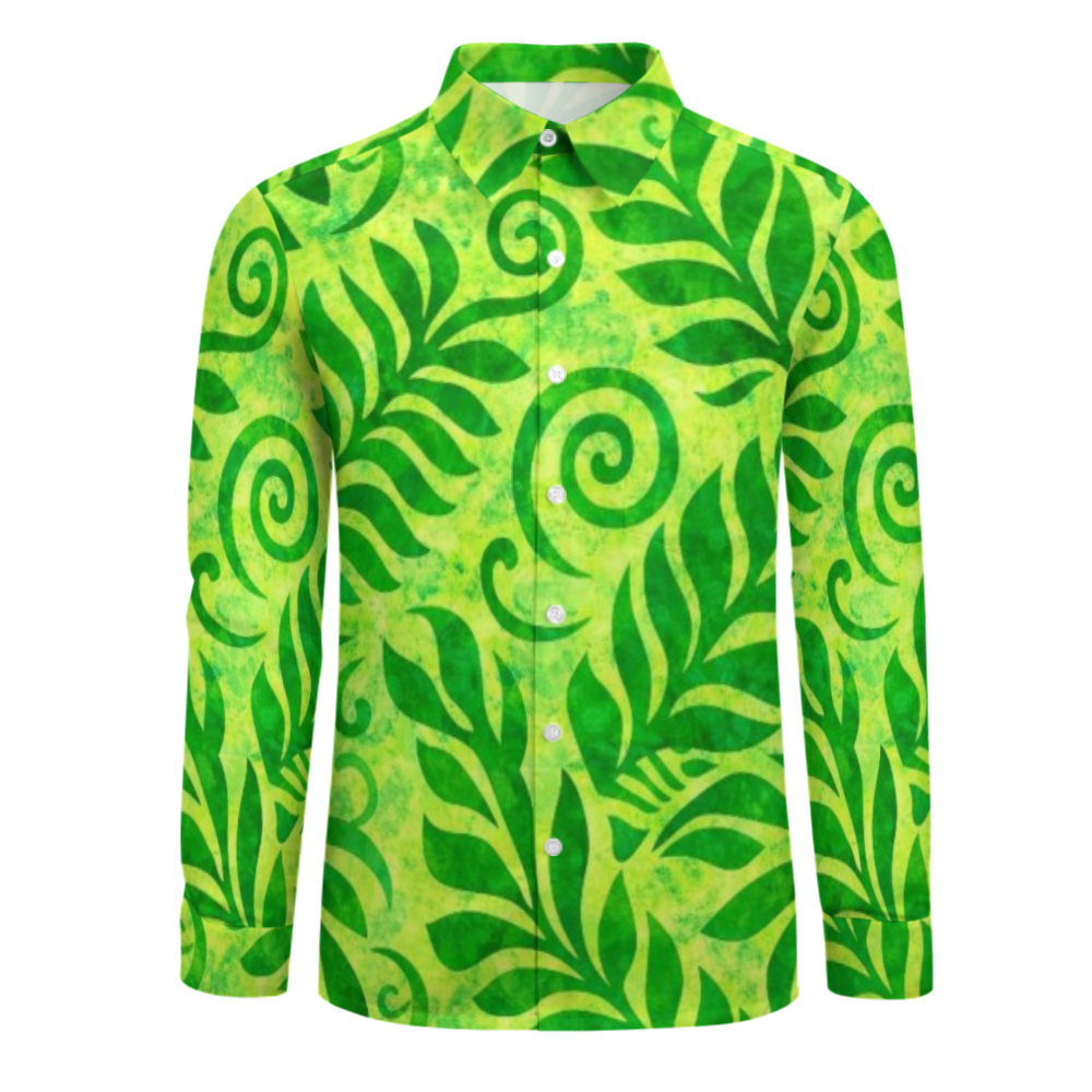 Chemise homme manches longues tribal.