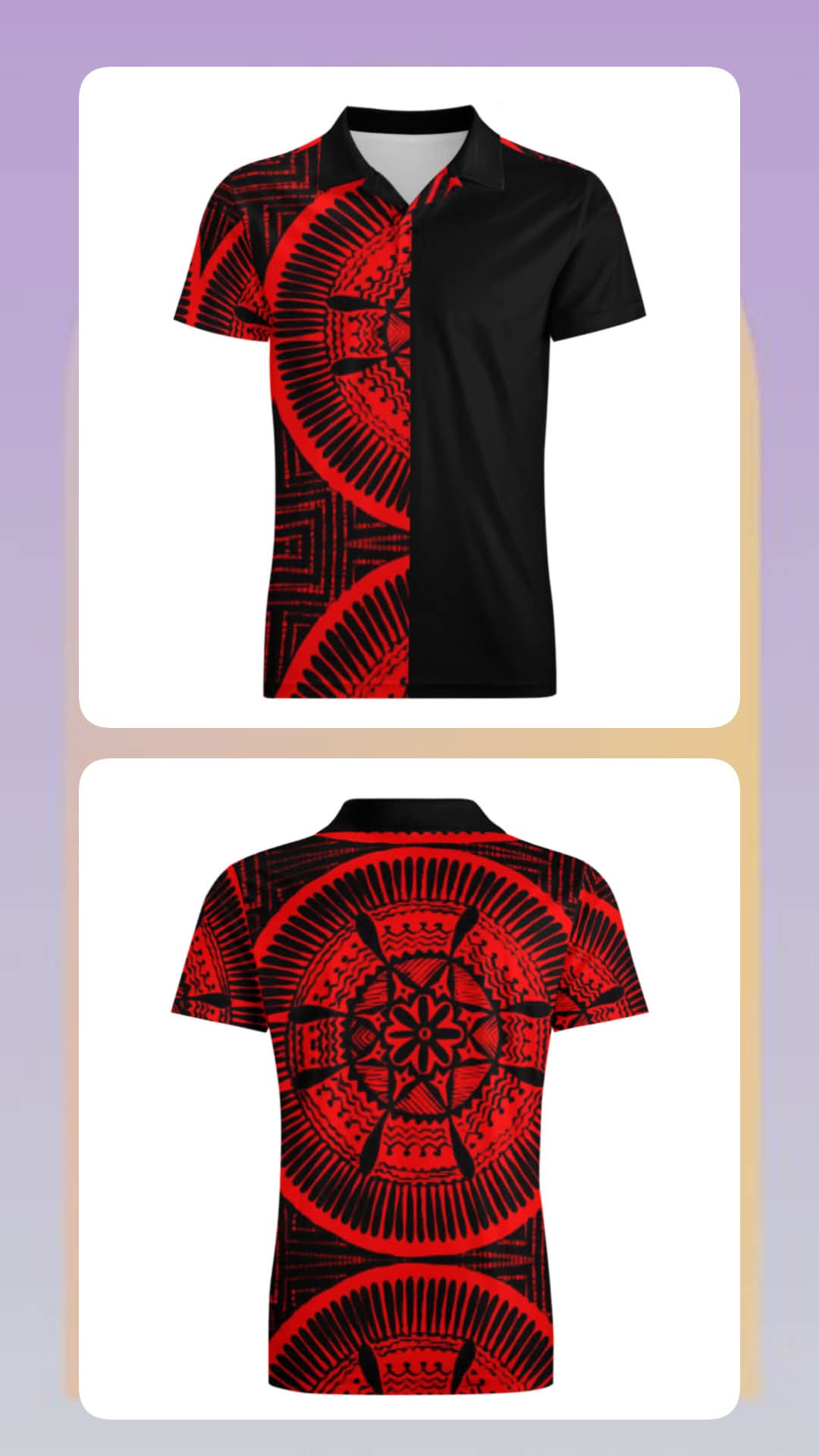 Polo homme tribal