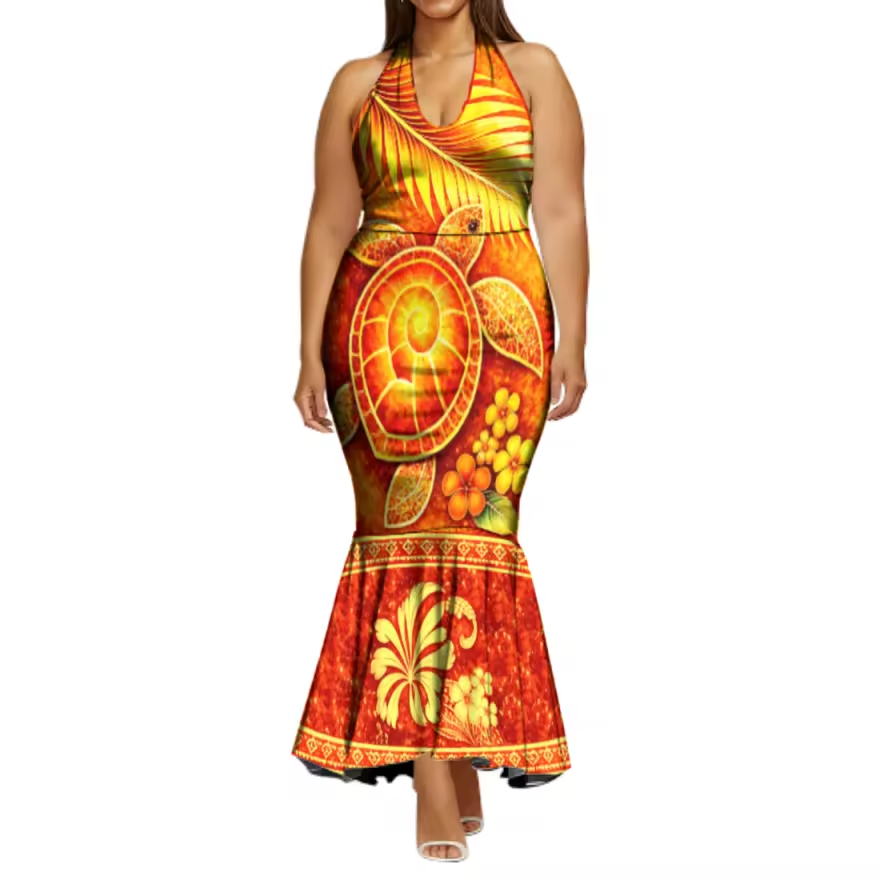 Robe tropical dos nu.