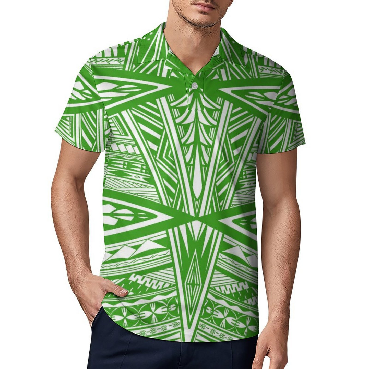 Polo homme tribal