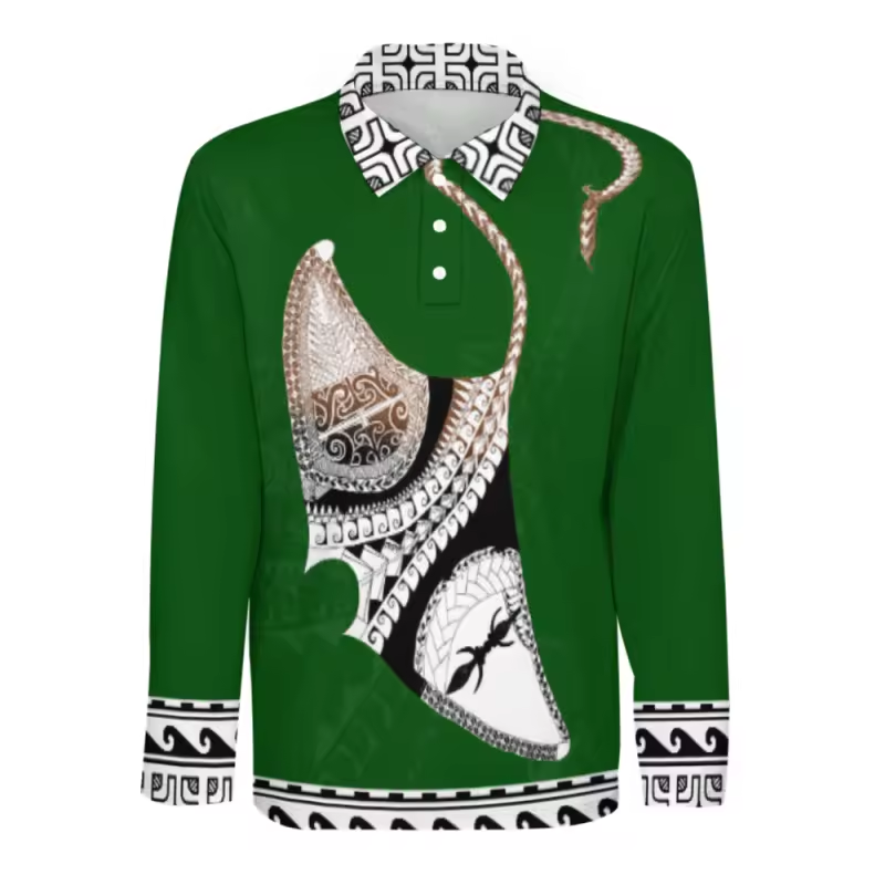 Polo homme manches longues