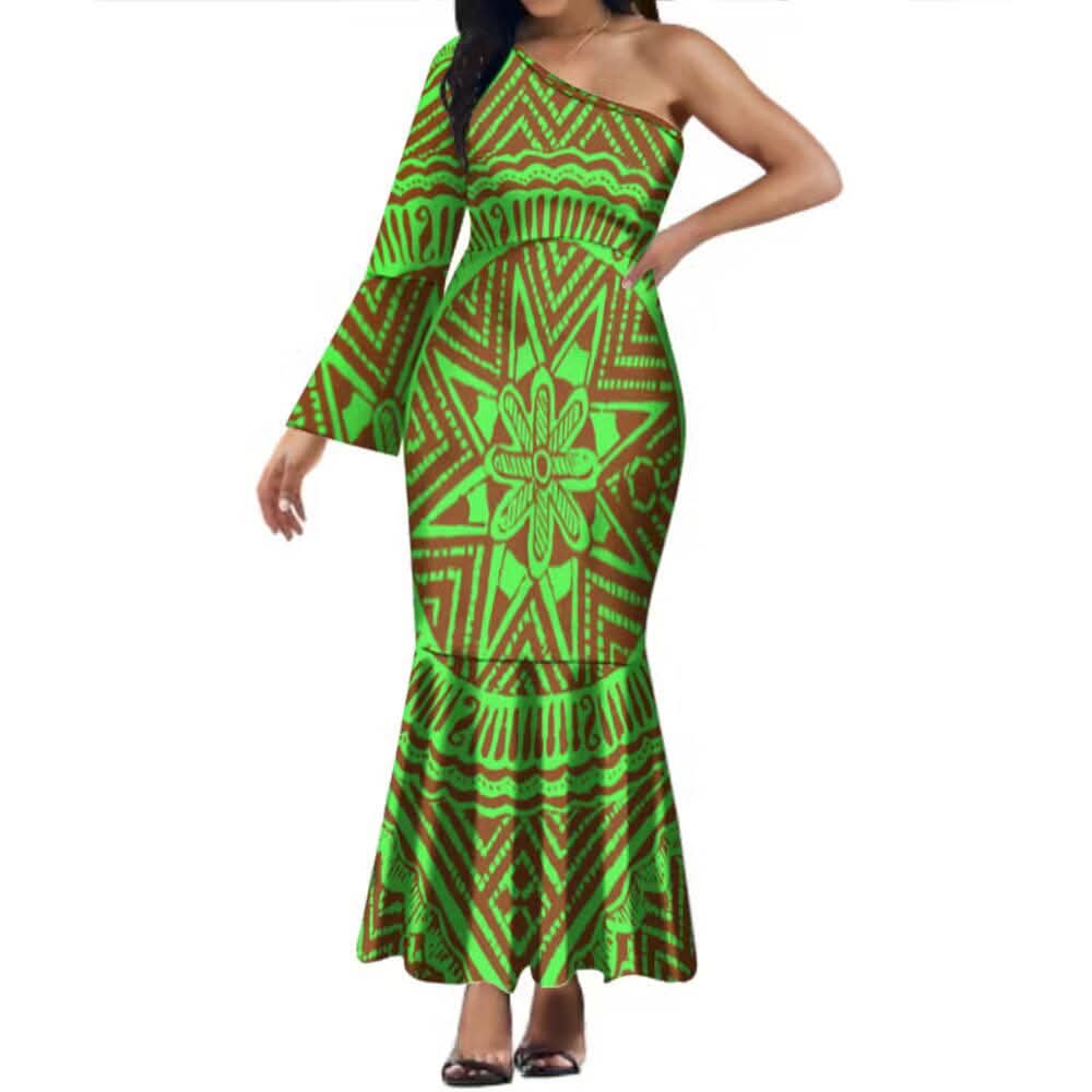 Robe longue 1 manche tapa