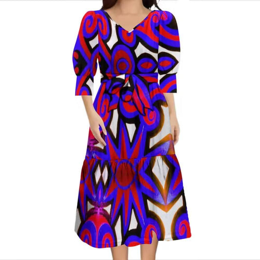 Robe courte tribal