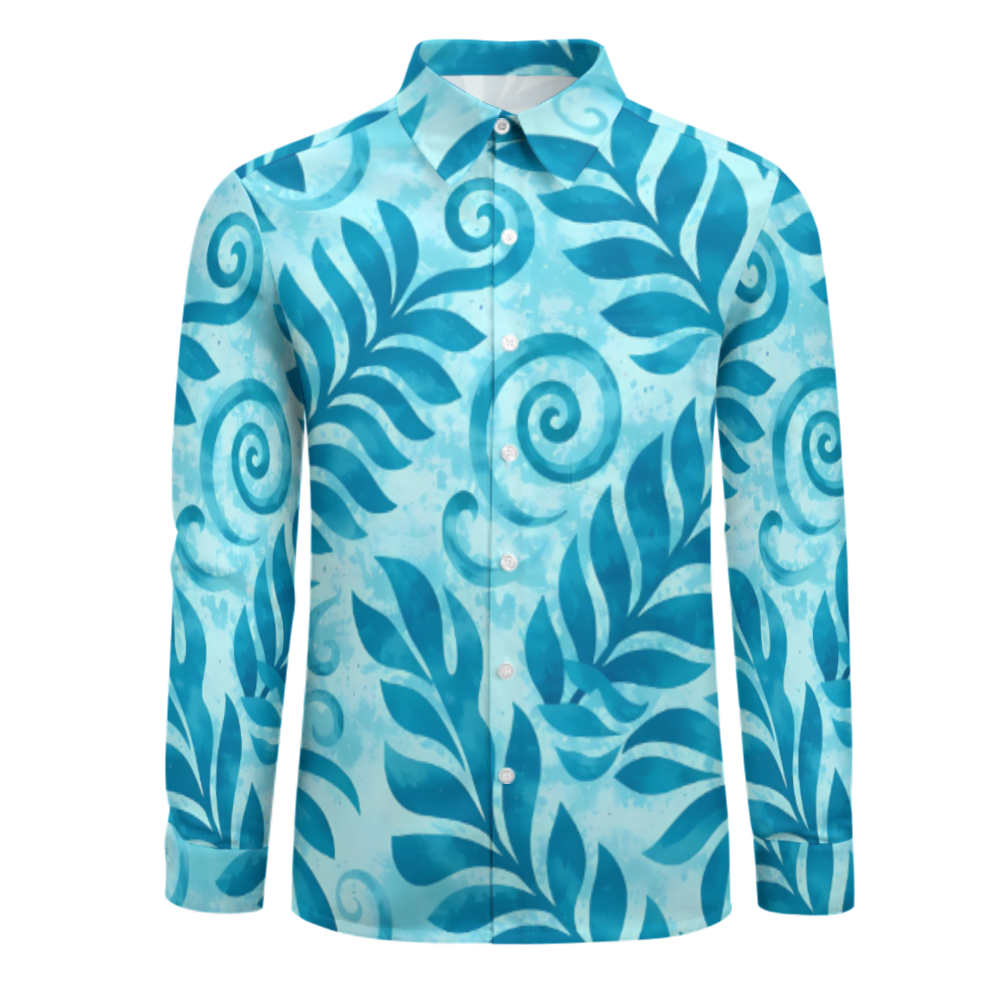 Chemise homme manches longues tribal.