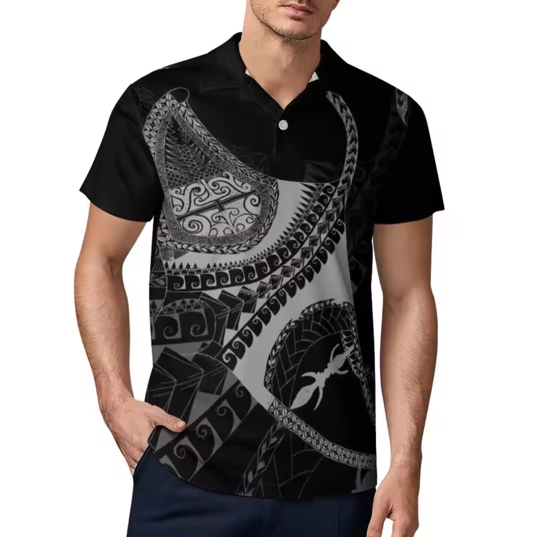 Polo homme polynésien