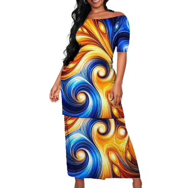 Ensemble femme motif polynésien