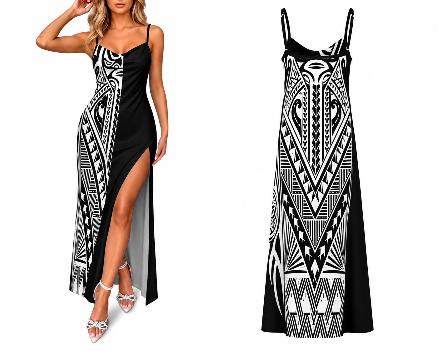 Robe longue femme bretelles