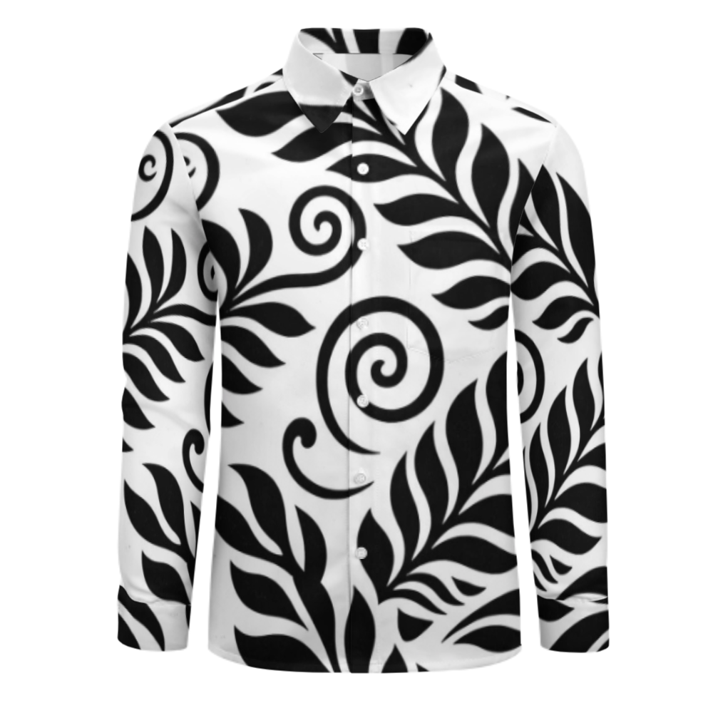 Chemise homme manches longues tribal.